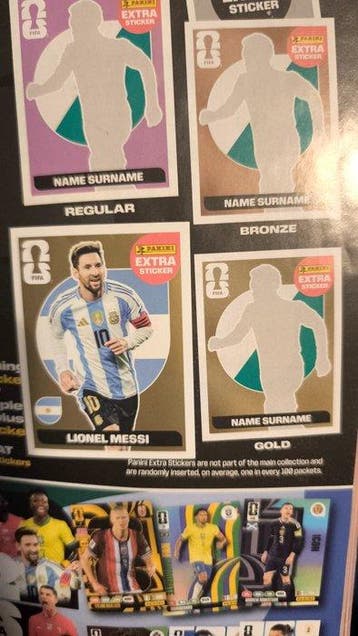 2026 Panini Coleção Extra Panini Lionel Messi Foil, Extra, Verzamelen, Nieuw