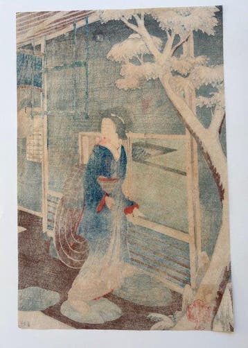 Femme en kimono - Publié par Tenkai sha à Tokyo - Japon -