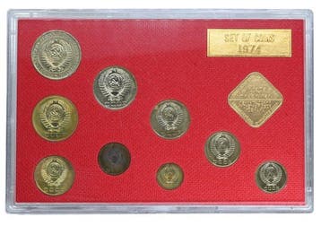 Rusland, Sovjet-Unie (USSR) Annual Mint Set 1974 (Zonder