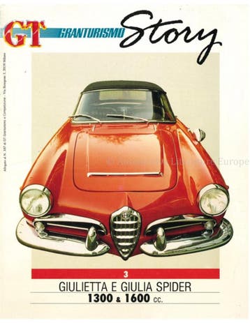 ALFA ROMEO GIULIETTA E GIULIA SPIDER 1300 & 1600 CC.