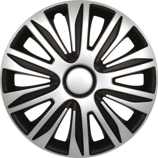 2dekans | Carpoint Wieldoppen Nardo 16 Inch Abs Zilver/zwart, Auto diversen, Auto-accessoires, Ophalen of Verzenden