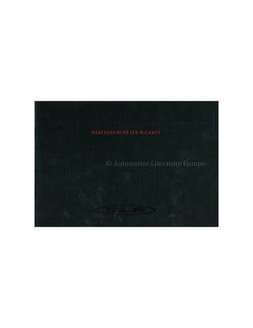 2003 MERCEDES BENZ SLR MCLAREN BROCHURE DUITS, Nieuw