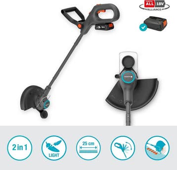 Gardena Accugazontrimmer EasyTrim 25/18V P4A gebruiksklaa..., Ophalen of Verzenden, Nieuw