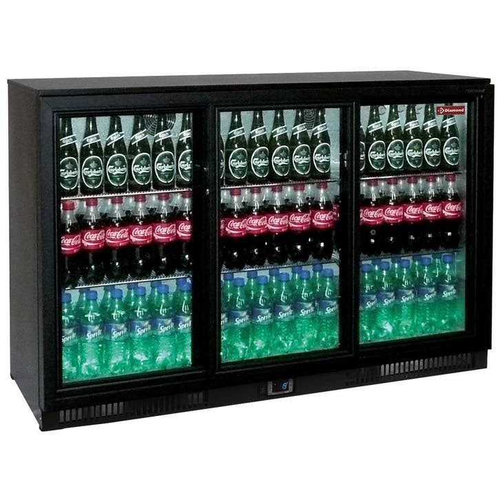 Flessenkoeler geventileerd "Back Bar", 3 schuifdeuren, Zakelijke goederen, Horeca | Keukenapparatuur, Koelen en Vriezen, Verzenden