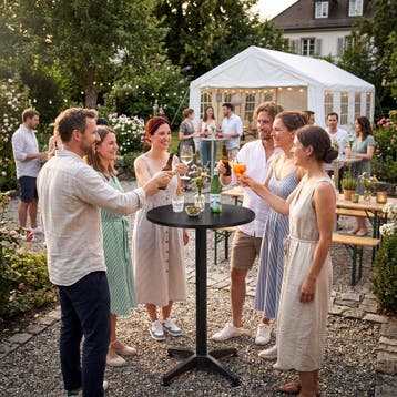Aluminium bistrotafel Frederic Ø 60 cm, Tuin en Terras, Verzenden, Nieuw