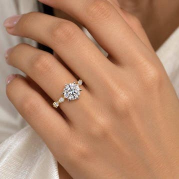 Verlovingsring - 14 karaat Geel goud - 2.49ct. tw. Diamant