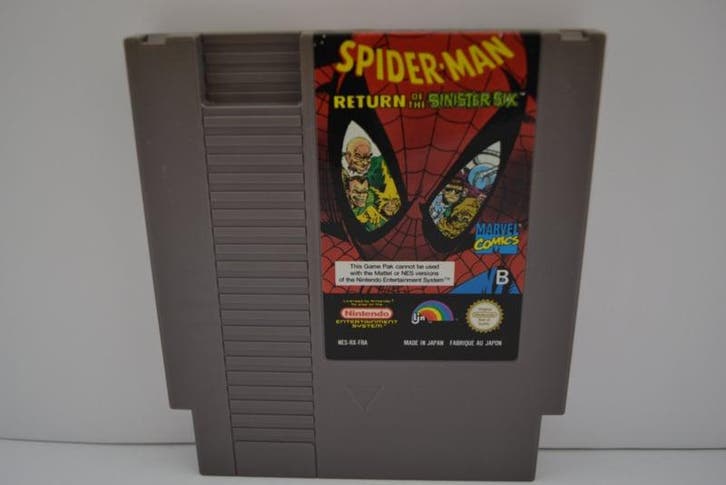 Spider-Man - Return Of The Sinister Six (NES FRA), Consoles de jeu & Jeux vidéo, Jeux | Nintendo NES
