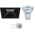 Dimbare 4W LED Spot - Vierkante Inbouwspot Mat Zwart | Natuu, Verzenden, Nieuw