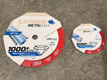 Veiling - Lenox diamantslijpschijf set 2-delig MetalMax, Doe-het-zelf en Bouw, Gereedschap | Machine-onderdelen en Toebehoren