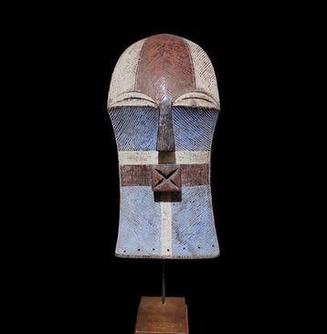 Prachtig masker - Kifwebe - Songye - DR Congo (Zonder