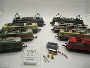 micromotor NM018G N ombouwset voor minitrix DB E10, BR 110,, Overige merken, Gelijkstroom, Verzenden, Overige typen