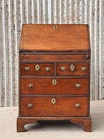 Bureau - klepbureau, buro, secretaire, bureau - Eik -