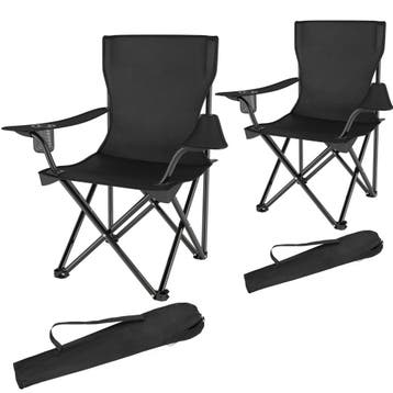 tectake Kampeerstoelen Gil - Set van 2, Caravans en Kamperen, Verzenden, Nieuw