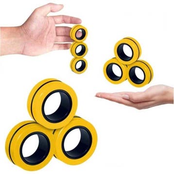 3-Pack Magnetische Ring Fidget Spinner - Anti Stress Hand, Verzenden