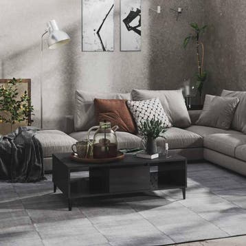 vidaXL Salontafel 103,5x60x35 cm bewerkt hout hoogglans, Verzenden