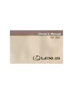 1994 LEXUS GS 300 INSTRUCTIEBOEKJE ENGELS