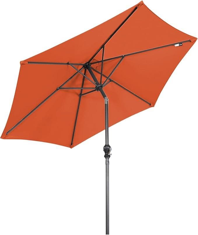 Myiosus Parasol, Zweefparasol, 274 Cm, Tuinscherm Met Led Solarverlichting Zwengel En Kruisvoet Zonwering Uv Bescherming Waterdicht Marktscherm Voor Balkon Terras Tuin Zwembad Groen