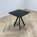Design Pedrali Arki 4 tafel, (hxbxd) 72x69x69 cm, zwart, Huis en Inrichting, Tafels | Eettafels, Gebruikt, Metaal