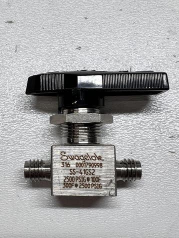 Swagelok SS-41GS2 2-Way ball valve 1/8 inch Tube Fitting..., Verzenden, Nieuw