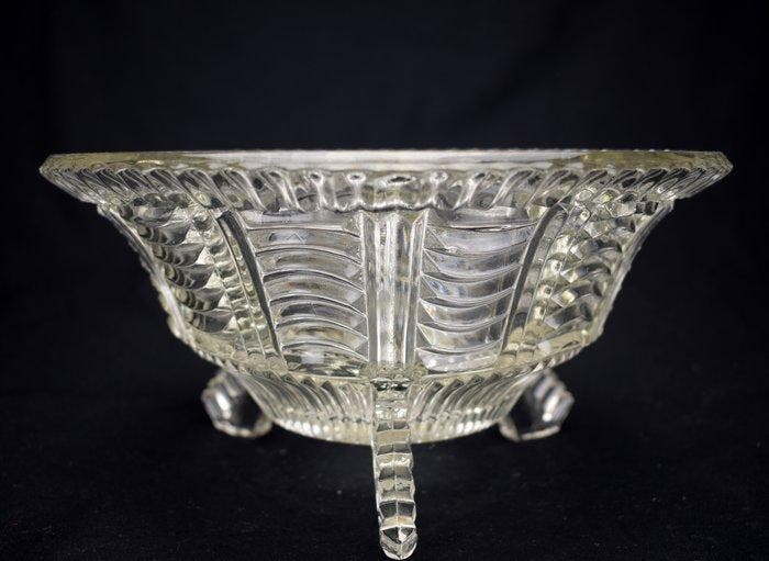 Libochovice - Fruitschaal - Glas - Centerpiece, Antiek en Kunst, Kunst | Designobjecten