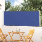 vidaXL Tuinscherm uittrekbaar 100x300 cm blauw, Verzenden, Nieuw
