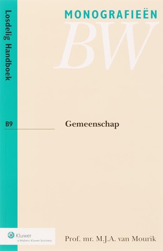 Gemeenschap / Monografieen BW / B9 9789013035285, Boeken, Wetenschap, Zo goed als nieuw, Verzenden