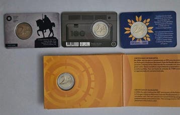 Europa. 2 Euro 2025/2026 (4 coincards incl. 1 Proof coin)