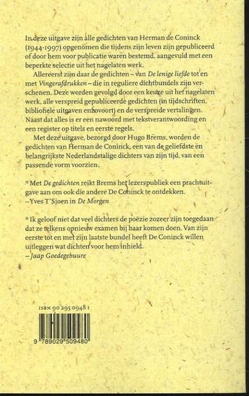 Herman de Coninck 9789029509480 Herman de Coninck, Verzenden, Herman de Coninck