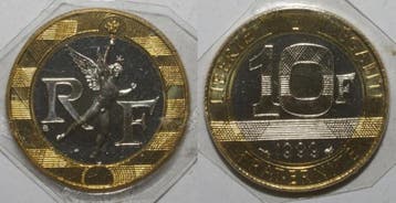 France Gadoury 827 10 Francs 1999 Type Genie De La Bastil..., Verzenden