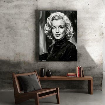 AT9 - [Canvas XXL] Marilyn : Sguardo di Velluto, Nieuw