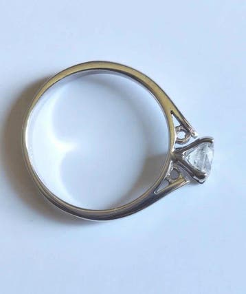 Ring - 14 karaat Witgoud - 0.72ct. tw. Diamant (Natuurlijk), Nieuw