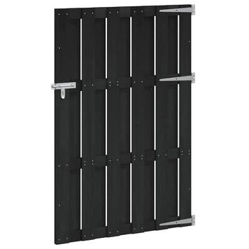 vidaXL Poort 100x150 cm HKC grijs, Verzenden, Nieuw