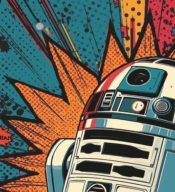 Collectibles & Co. - Pop Art Style - “Star Wars: R2D2” by
