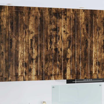 vidaXL Wandkast LUCCA Gerookt eiken 30 x 31 x 100 cm Bewerkt, Verzenden, Nieuw