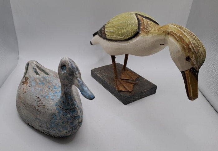 Lokeend - Canards artisanaux - Hout, Antiek en Kunst, Curiosa en Brocante