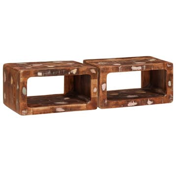 vidaXL Nachtkastje 2 st Bruin 45 x 30 x 24 cm, Verzenden, Nieuw