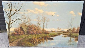 Gien Brouwer (1944) - Boerderijen in de polder