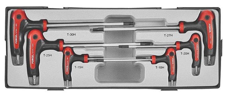 T-greep resistorx sleutelset 6 delig, Auto diversen, Autogereedschap, Verzenden
