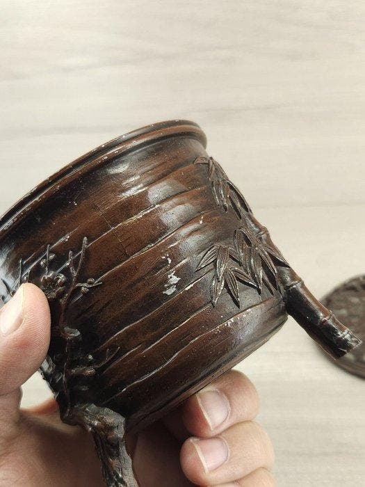 Wierookbrander - Legering, Koper - Gegoten koperen, Antiek en Kunst, Antiek | Overige Antiek