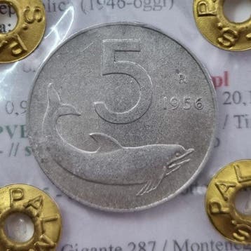 Italië. Republic. 5 - 50 Lire 1956-1958