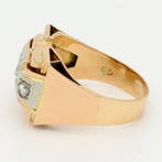 Ring - 18 karaat Geel goud, Roségoud, Witgoud Diamant, Nieuw