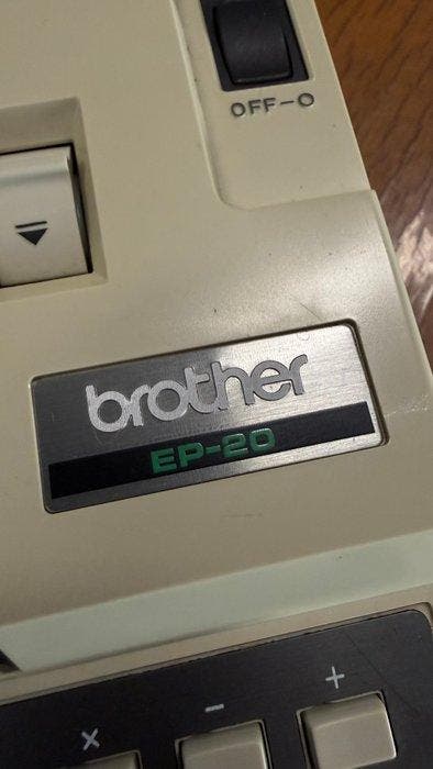 brother - EP-20 - Typemachine - 1970-1980, Games en Spelcomputers, Spelcomputers | Overige Accessoires