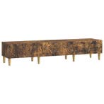 vidaXL TV Kast 147 x 34,5 x 30 cm Gerookt eiken Bewerkt hout, Huis en Inrichting, Kasten |Televisiemeubels, Verzenden, Nieuw