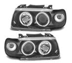 Phares Pour Volkswagen Vw Polo 9N Angel Eyes Fond Fond Noir, Verzenden