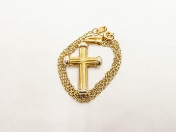 Collier avec pendentif - 18 carats Or jaune