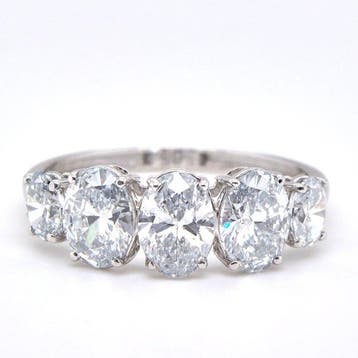 Zonder minimumprijs - Ring - 14 karaat Witgoud - 2.43ct. tw., Nieuw