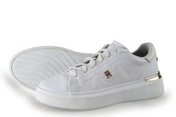 Tommy Hilfiger Sneakers in maat 41 Wit, Verzenden, Wit, Sneakers, Gedragen