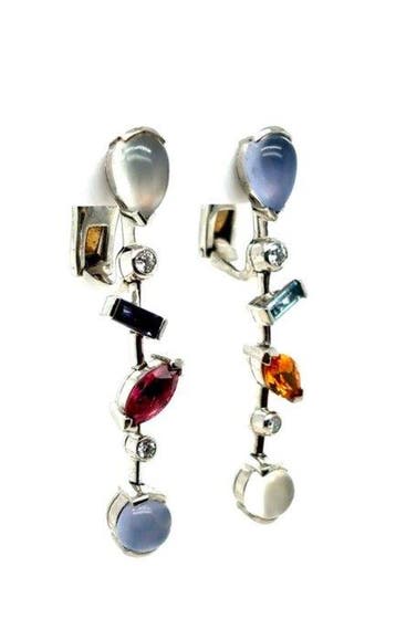 Cartier - Oorbellen - a goccia collezione Melo Meli Platina