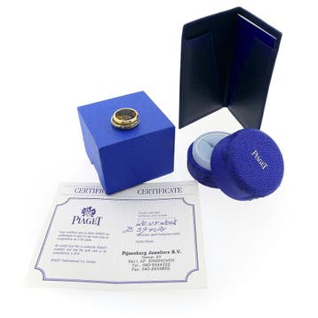 Piaget Possession Bangle damesring met diamanten; 0,21 ct., Gebruikt, Ophalen of Verzenden, 17 tot 18, Met edelsteen