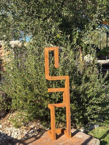 Ana Lucia B.M - Sculpture Corten - XL - No Reserve